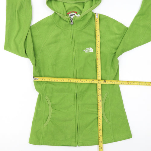 The North Face Womens Green XS Full Zip Fleece Hoodie