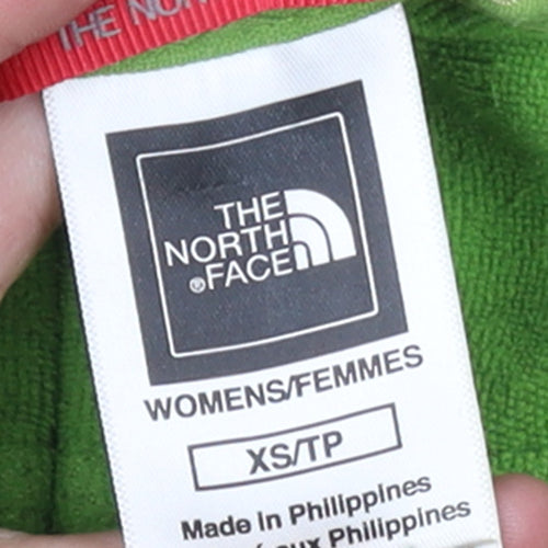 The North Face Womens Green XS Full Zip Fleece Hoodie