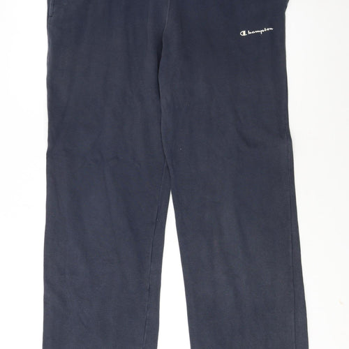 Champion Men's Blue Regular Fit Fleece Sweatpants M