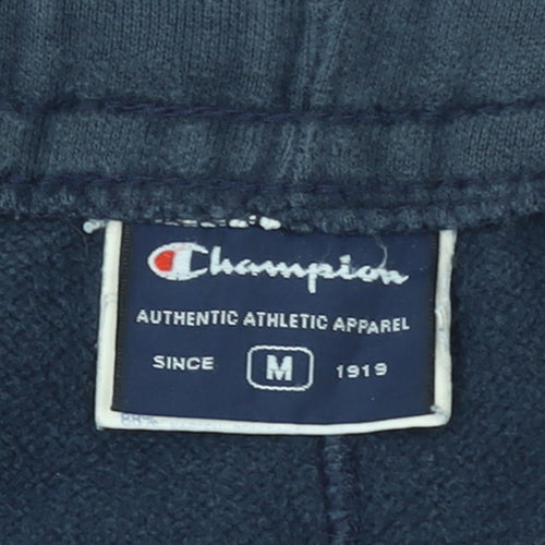 Champion Men's Blue Regular Fit Fleece Sweatpants M
