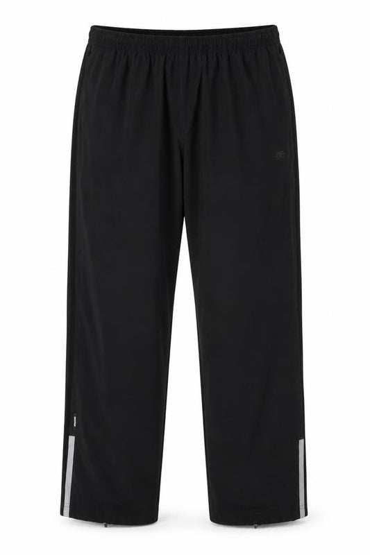 Front view of Starter Men's Black Track Pants L 36in Quick Dry Athletic Trousers