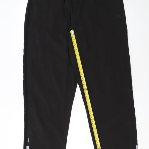 Starter Men's Black Track Pants L 36in Quick Dry Athletic Trousers