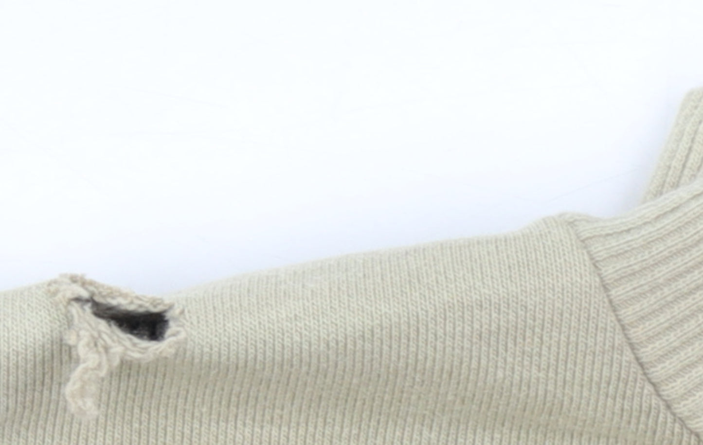Adidas Women's Beige Retro Sweatshirt Size 8 Pullover Crew Logo