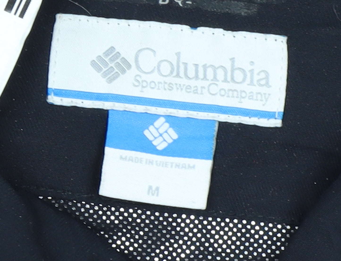 Columbia Womens Black Parka Jacket M Hooded Belted Winter Coat