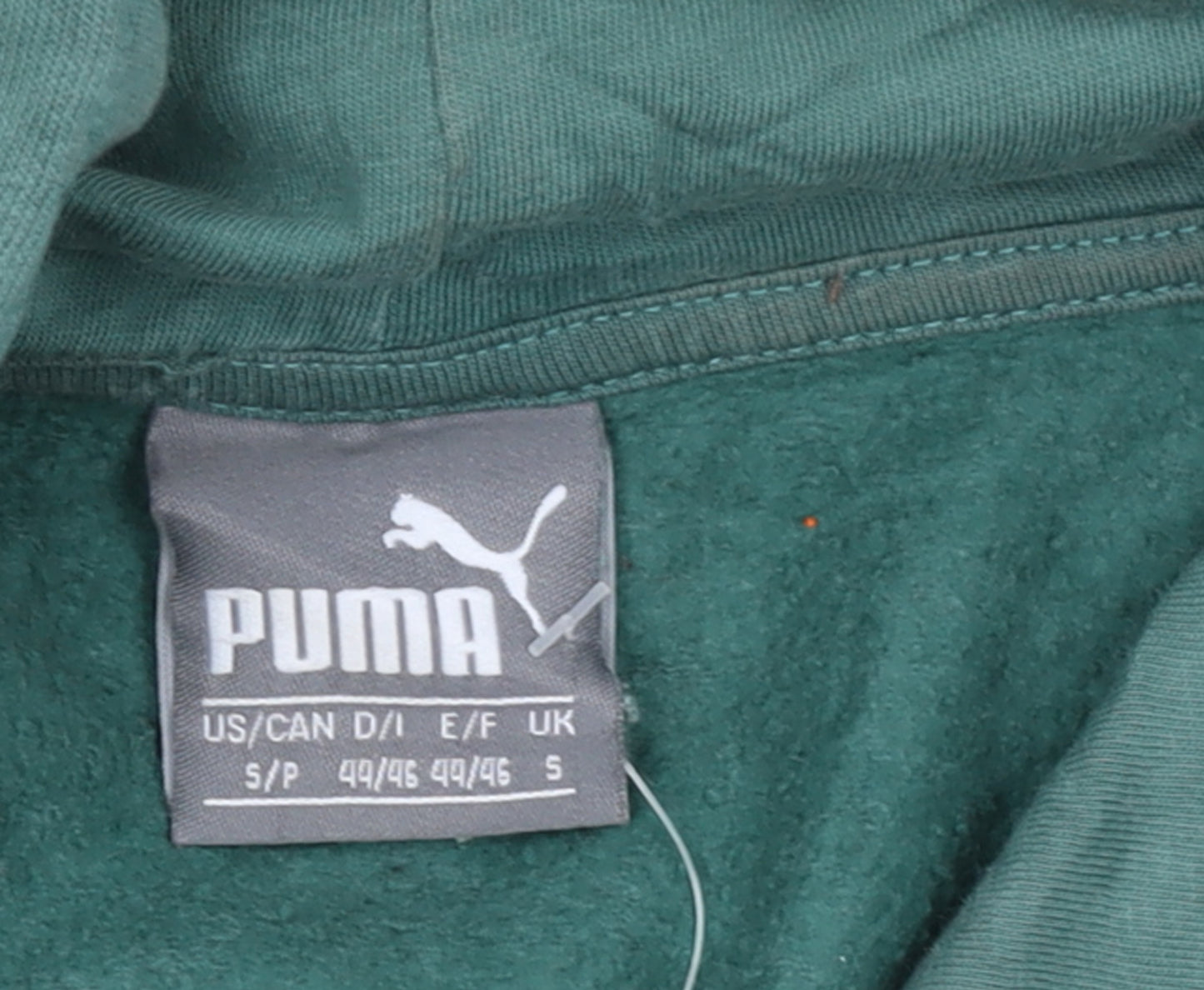 PUMA Women's Green Pullover Hoodie Size S Relaxed Fit Casual Style