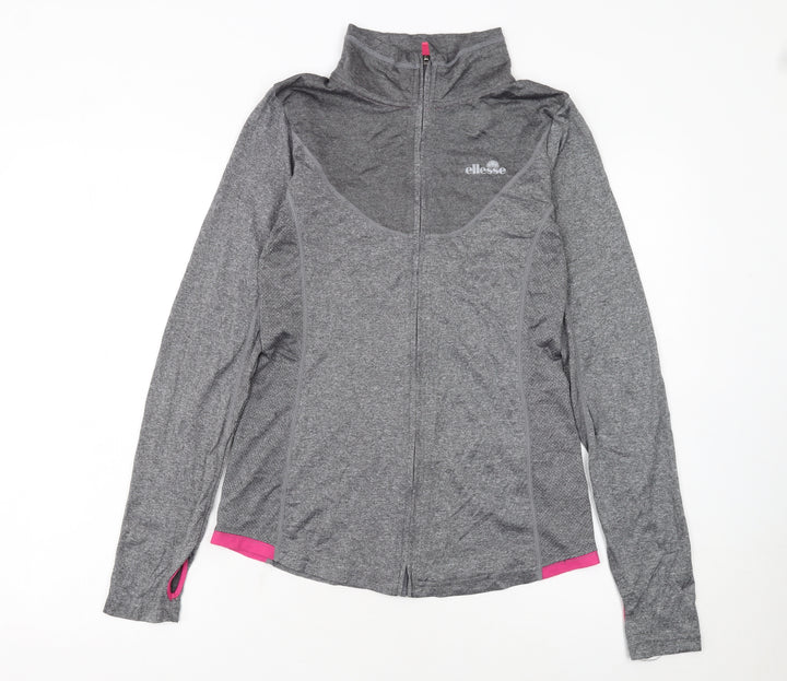 Ellesse Women’s Grey Size 12 Track Jacket Lightweight Activewear
