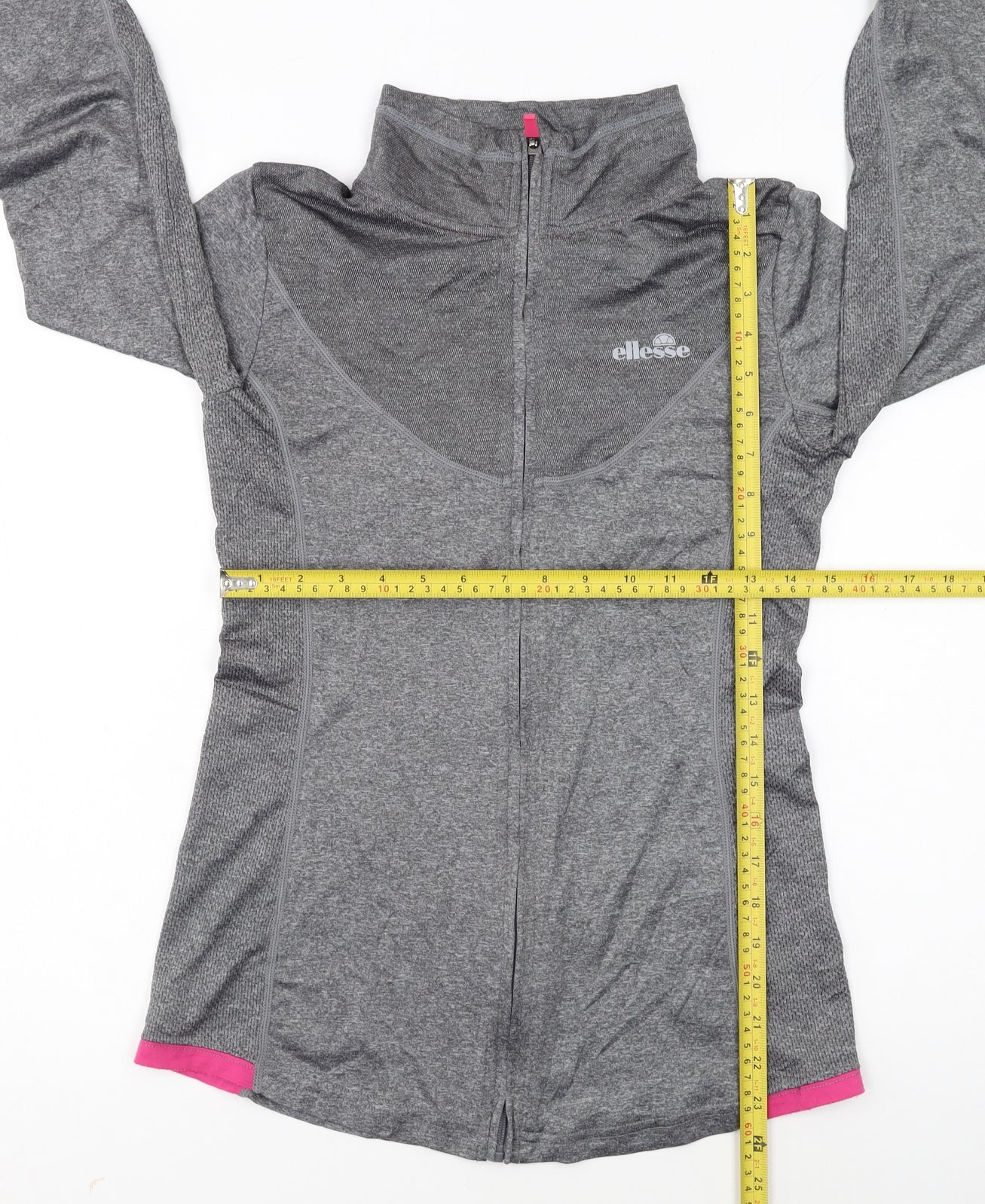 Ellesse Women’s Grey Size 12 Track Jacket Lightweight Activewear
