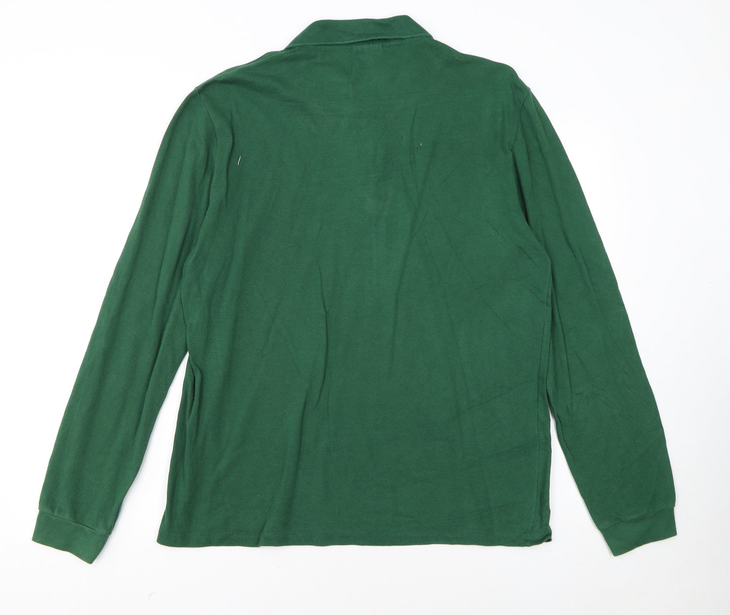 Lacoste Men's Green Long Sleeve Polo Shirt Size M Regular Fit