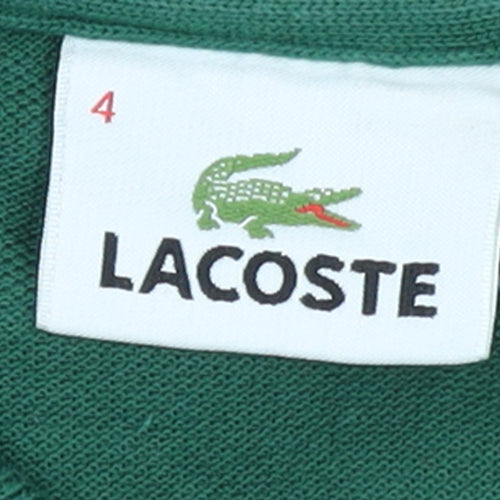 Lacoste Men's Green Long Sleeve Polo Shirt Size M Regular Fit