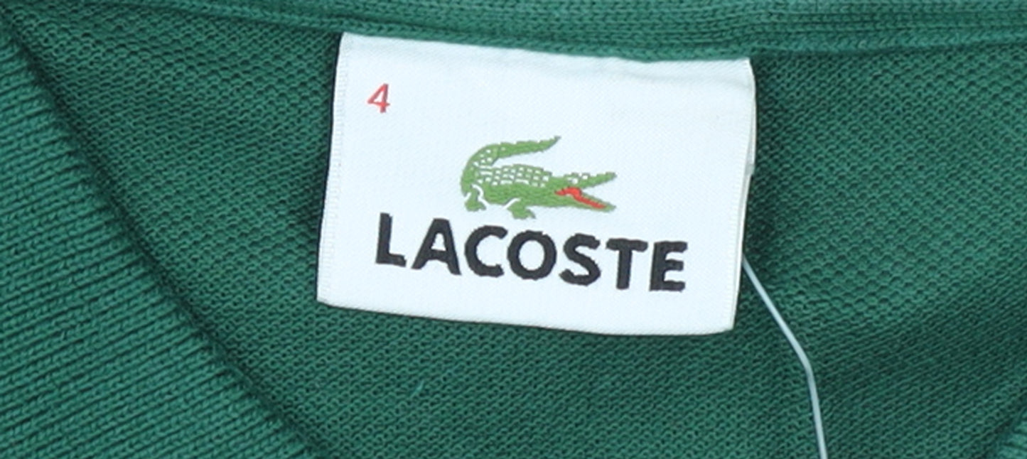 Lacoste Men's Green Long Sleeve Polo Shirt Size M Regular Fit