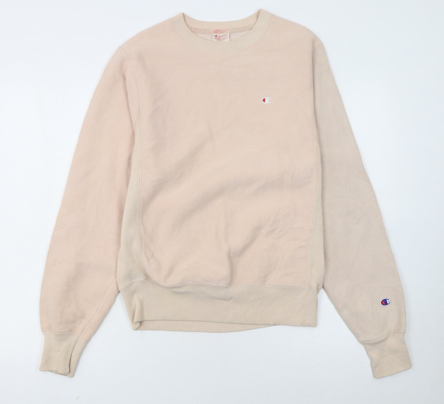 Champion Womens Beige XS Reverse Weave Pullover Sweatshirt