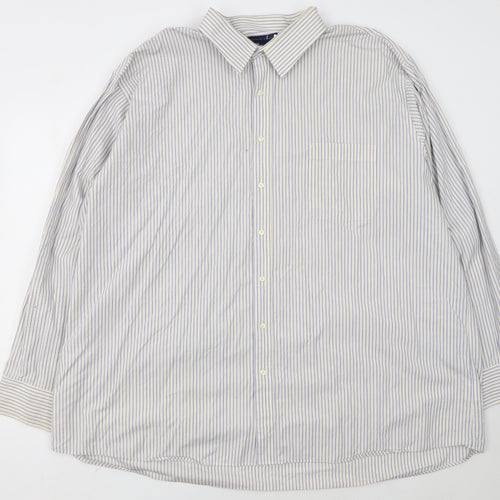 Tommy Hilfiger Women's Multicoloured Striped Long Sleeve Button-Up Shirt Size 20 Tall