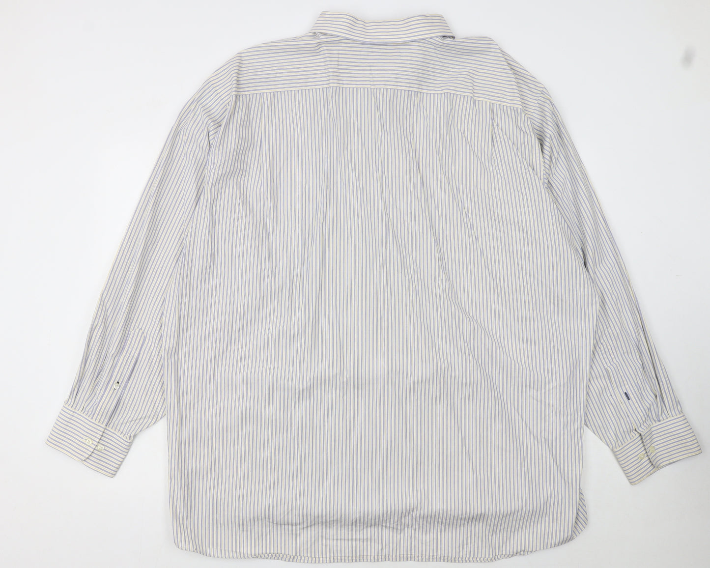 Tommy Hilfiger Women's Multicoloured Striped Long Sleeve Button-Up Shirt Size 20 Tall