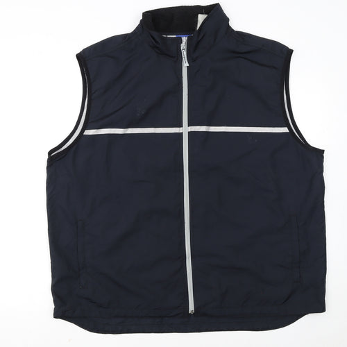 Champion Men's Blue 2XL Reflective Lightweight Bodywarmer Vest