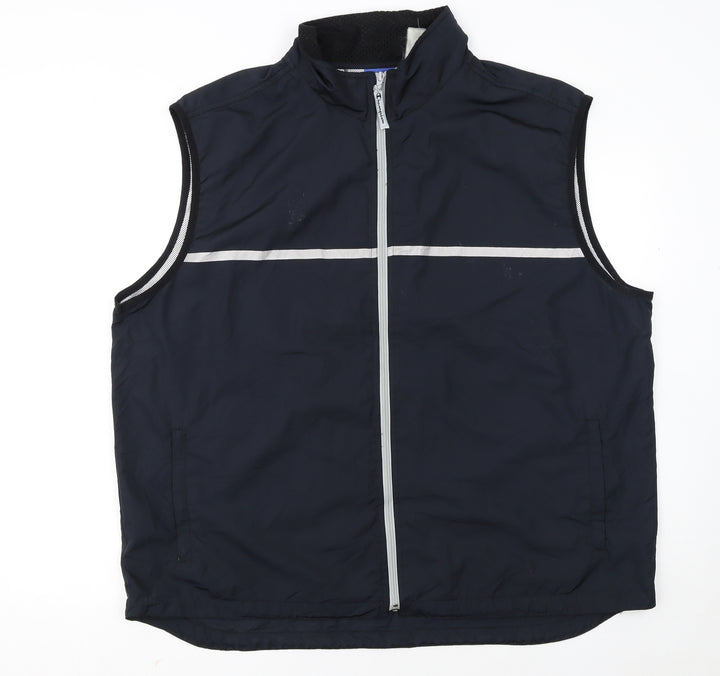 Champion Men's Blue 2XL Reflective Lightweight Bodywarmer Vest