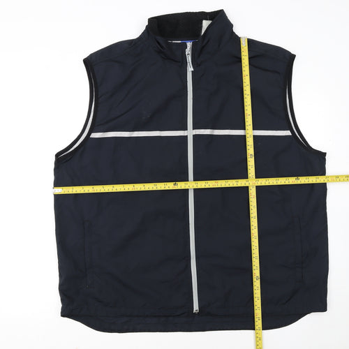 Champion Men's Blue 2XL Reflective Lightweight Bodywarmer Vest