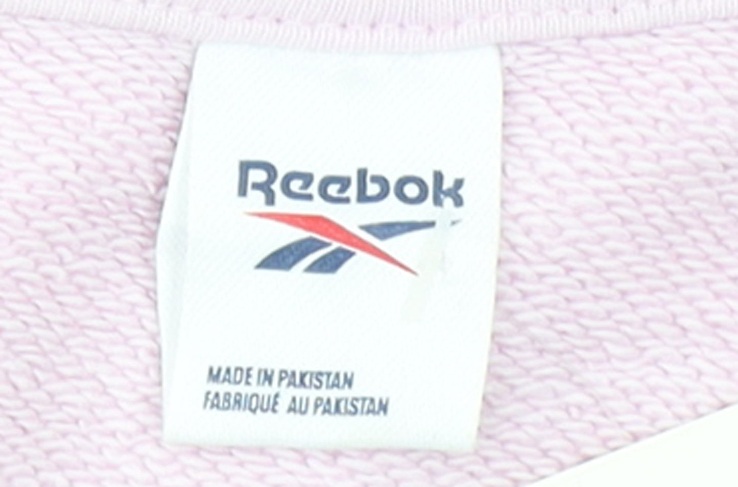 Reebok Womens Pink Crew Neck Pullover Sweatshirt Size M Casual Logo