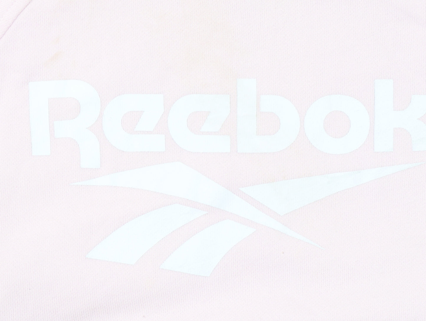 Reebok Womens Pink Crew Neck Pullover Sweatshirt Size M Casual Logo