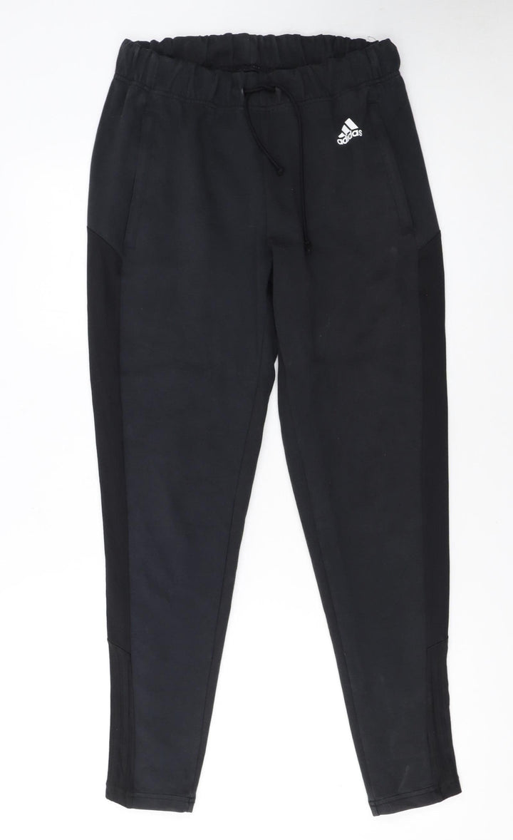 Adidas Womens Black Jogger Trousers Size S Regular Fit