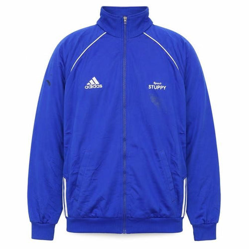 adidas Men Blue XL Track Jacket Full Zip Retro Sportswear