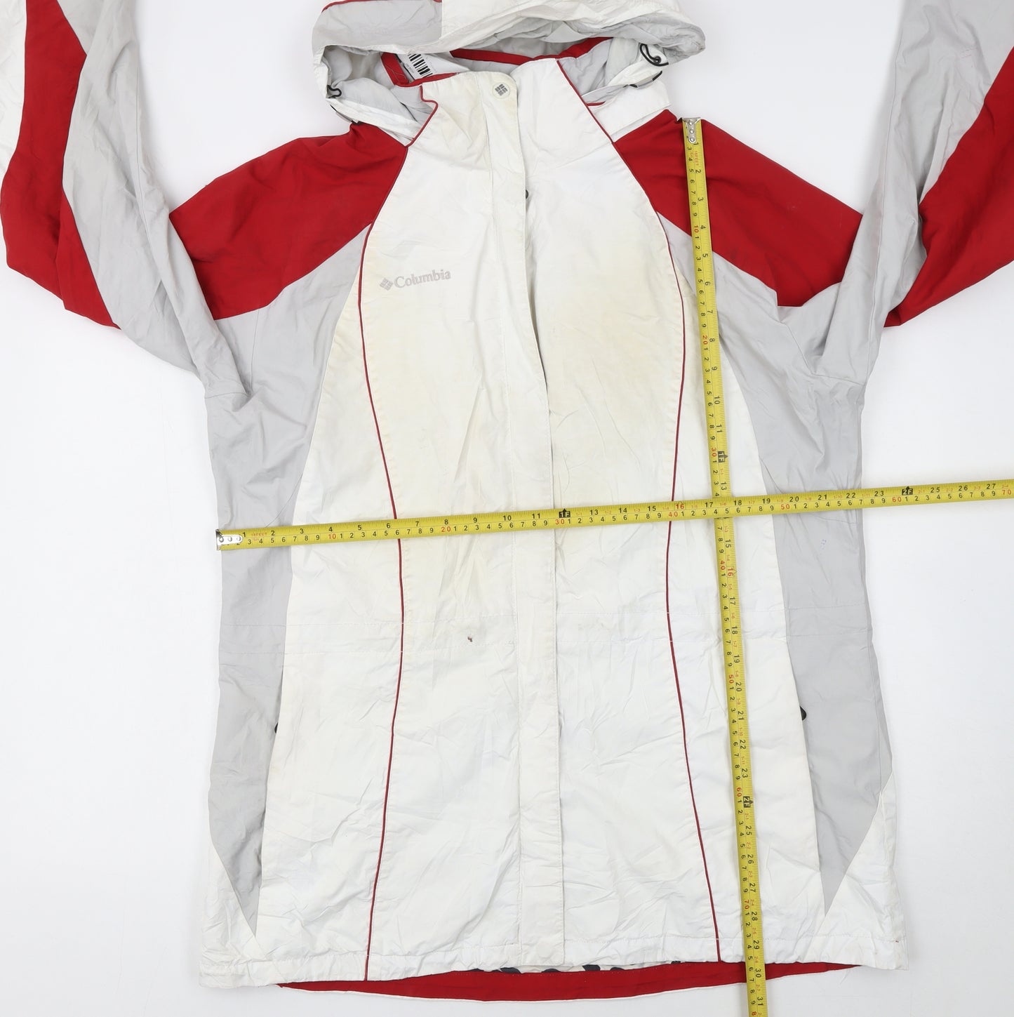Columbia Women's White Red XL Waterproof Ski Jacket