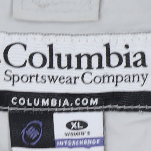 Columbia Women's White Red XL Waterproof Ski Jacket