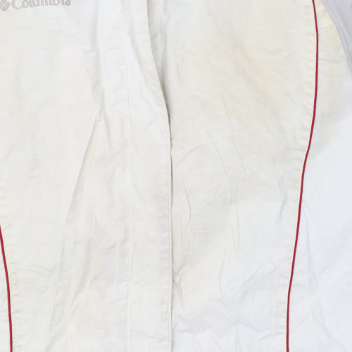 Columbia Women's White Red XL Waterproof Ski Jacket