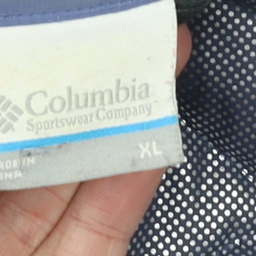 Columbia Womens Blue XL Quilted Hooded Puffer Jacket