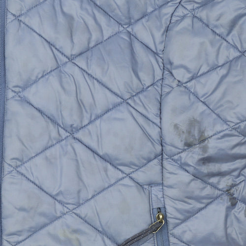 Columbia Womens Blue XL Quilted Hooded Puffer Jacket