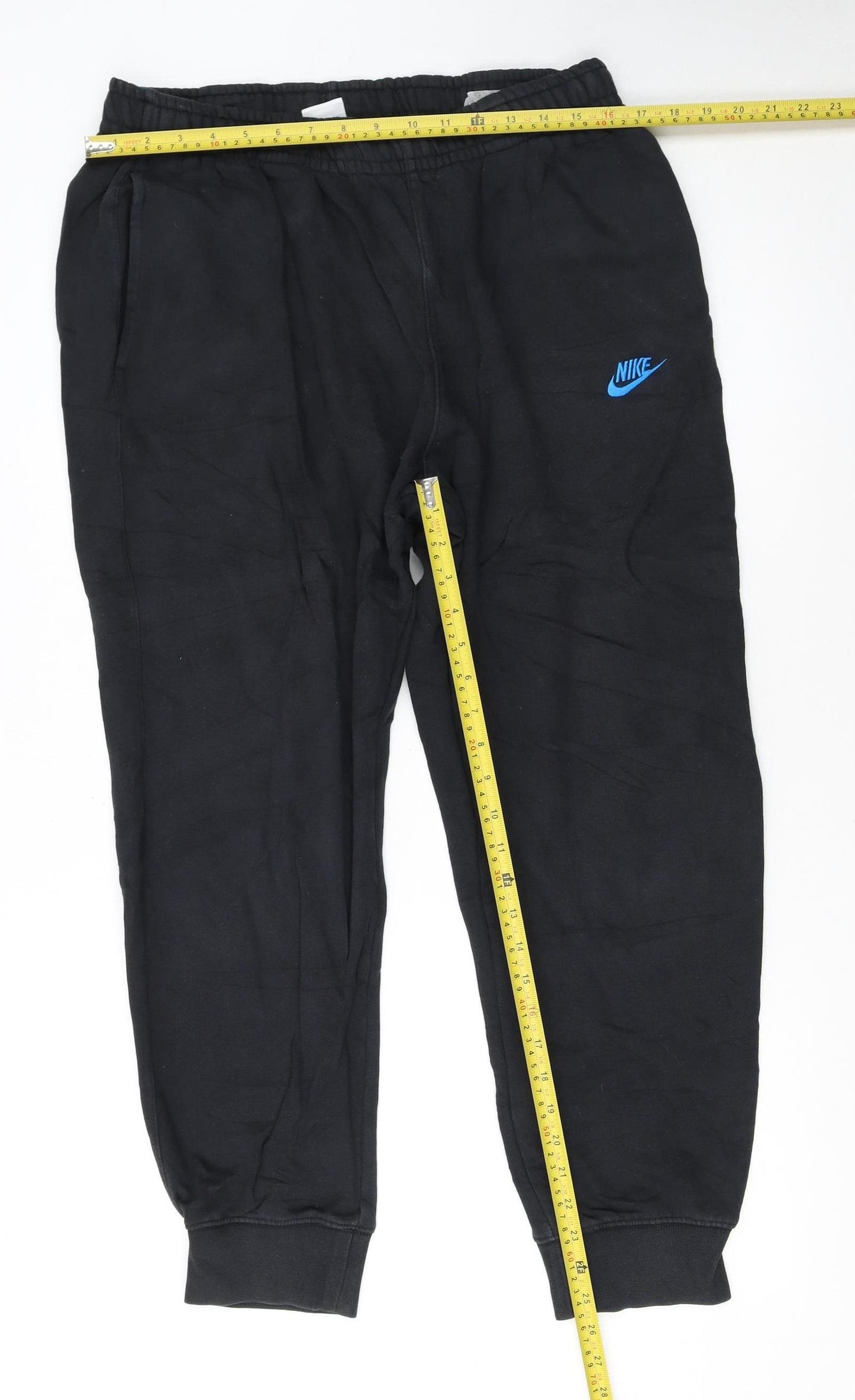 Nike Men's Black Jogger Fleece Sweatpants L Regular Fit