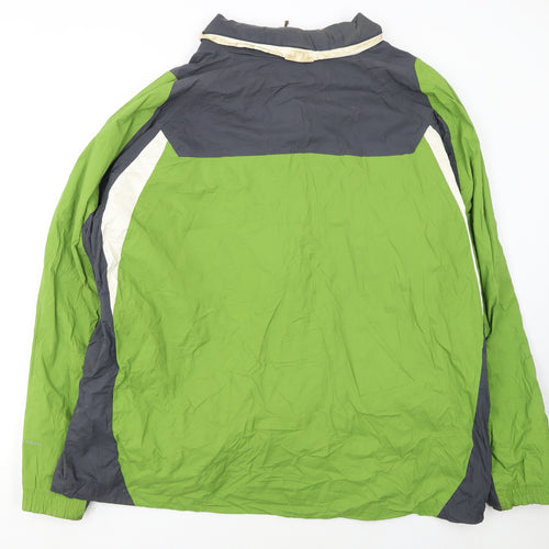 Columbia Men's Green 2XL Waterproof Hooded Outdoor Rain Jacket