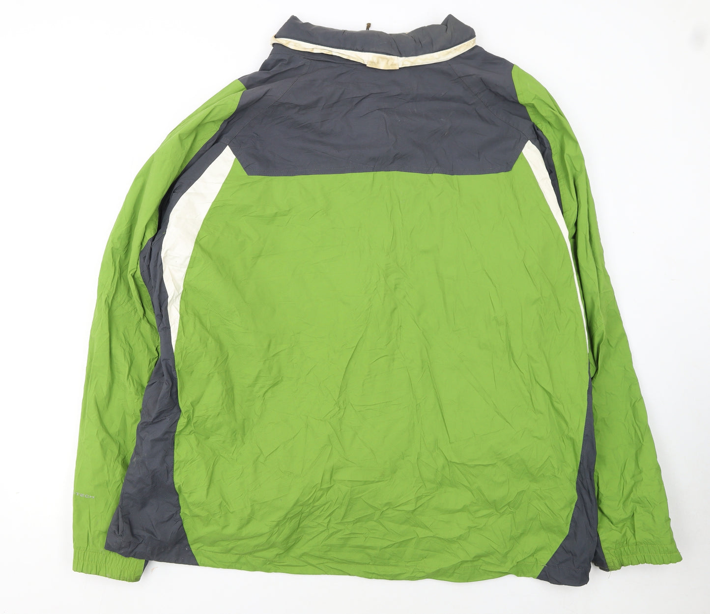 Columbia Men's Green 2XL Waterproof Hooded Outdoor Rain Jacket