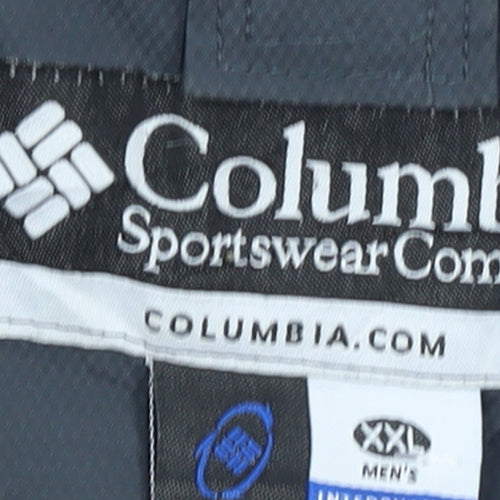 Columbia Men's Green 2XL Waterproof Hooded Outdoor Rain Jacket
