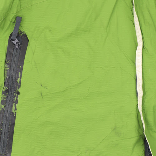 Columbia Men's Green 2XL Waterproof Hooded Outdoor Rain Jacket