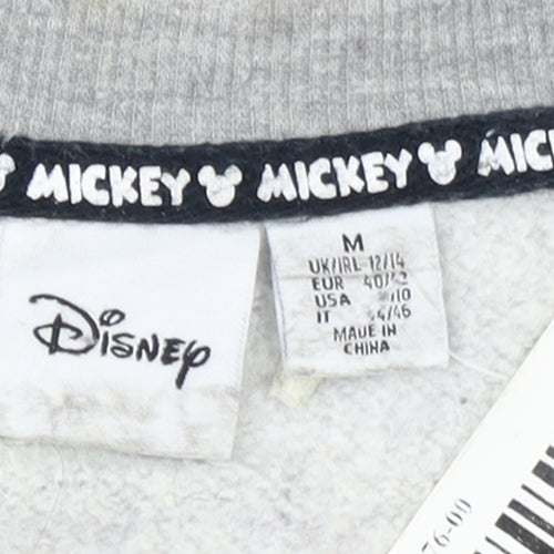 Disney Women’s Grey Mickey Mouse Graphic Pullover Sweatshirt M