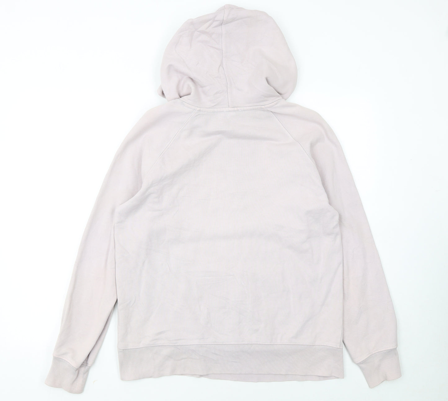 Levi's Women Beige Small Pullover Hoodie Logo Cotton Casual
