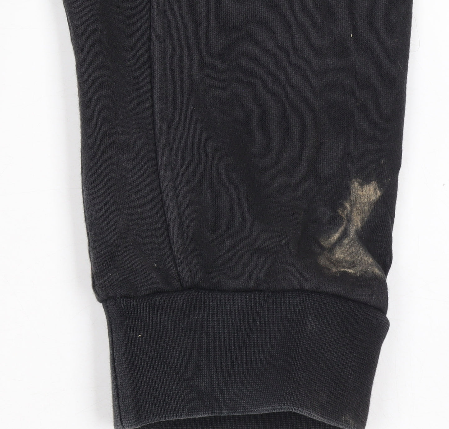 Adidas Men's Black Jogger Sweatpants M Regular Fit Striped Logo