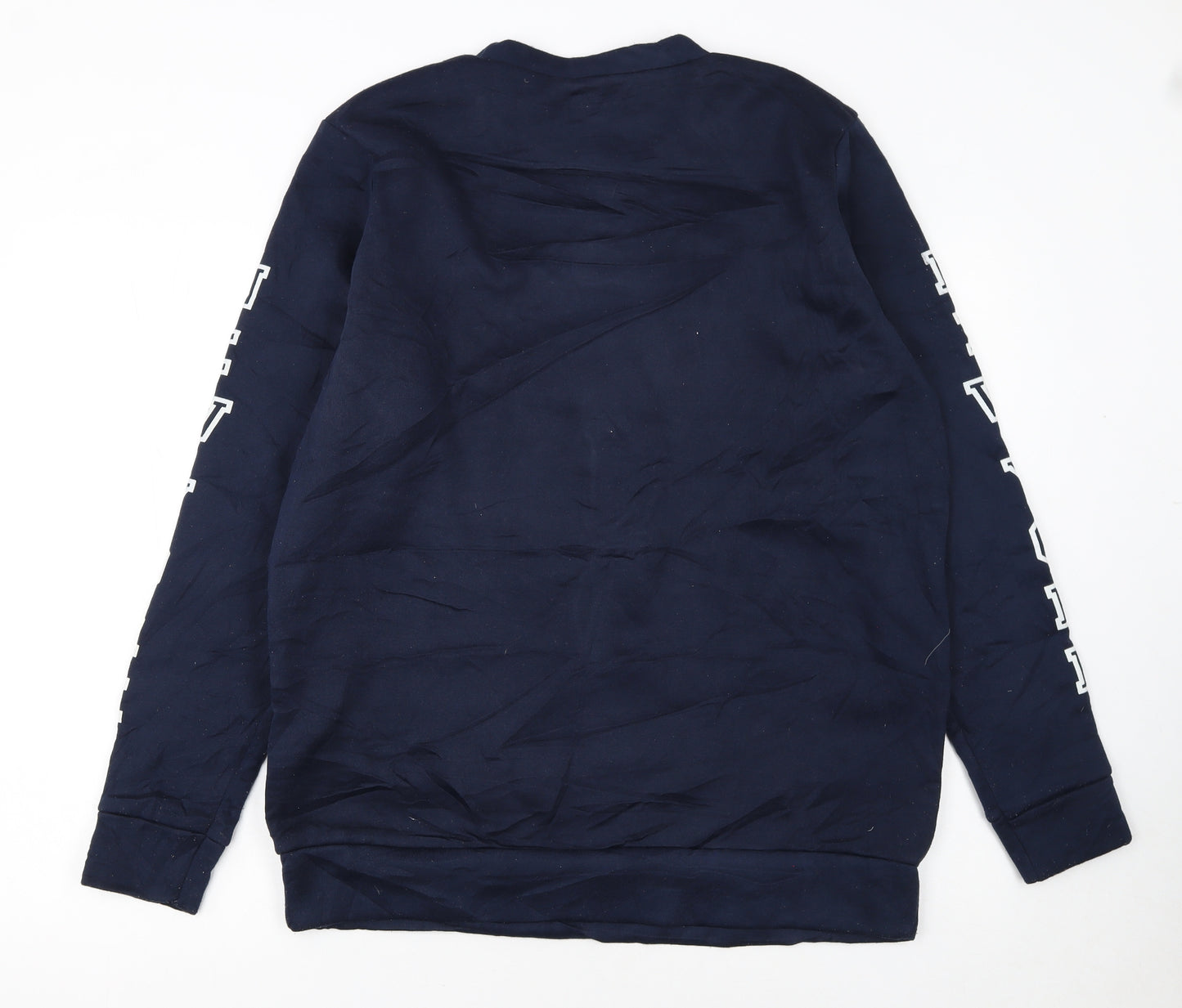 Disney Women Navy Donald Duck New York Pullover Sweatshirt L