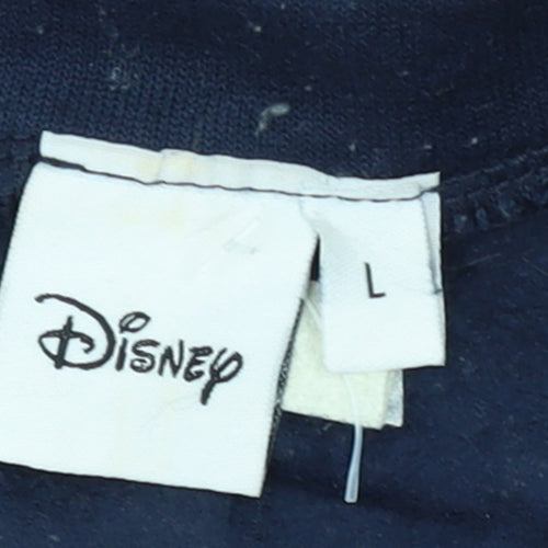 Disney Women Navy Donald Duck New York Pullover Sweatshirt L