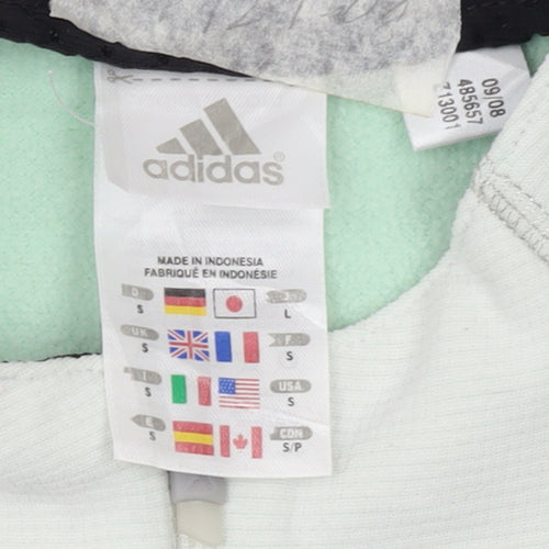 Adidas Women's Ivory Small Track Jacket Full Zip Reflective Sportswear