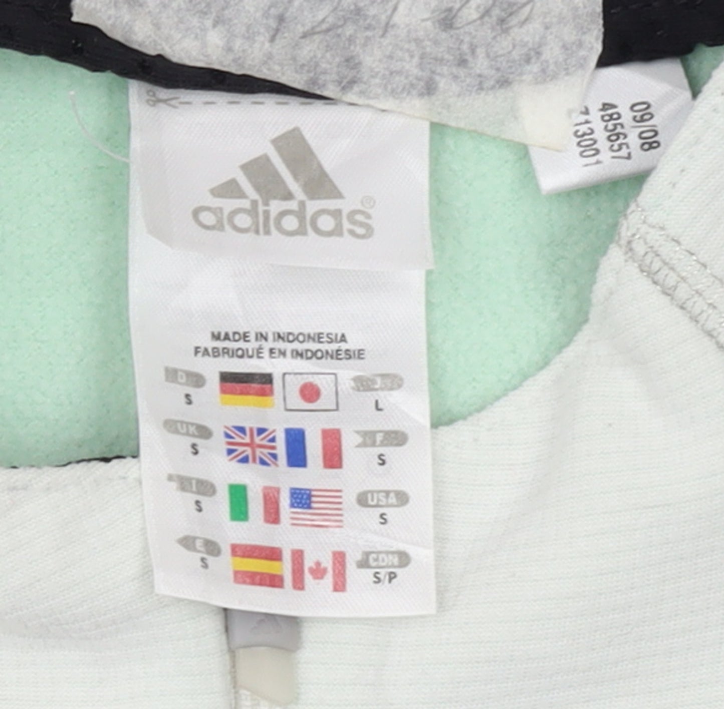 Adidas Women's Ivory Small Track Jacket Full Zip Reflective Sportswear
