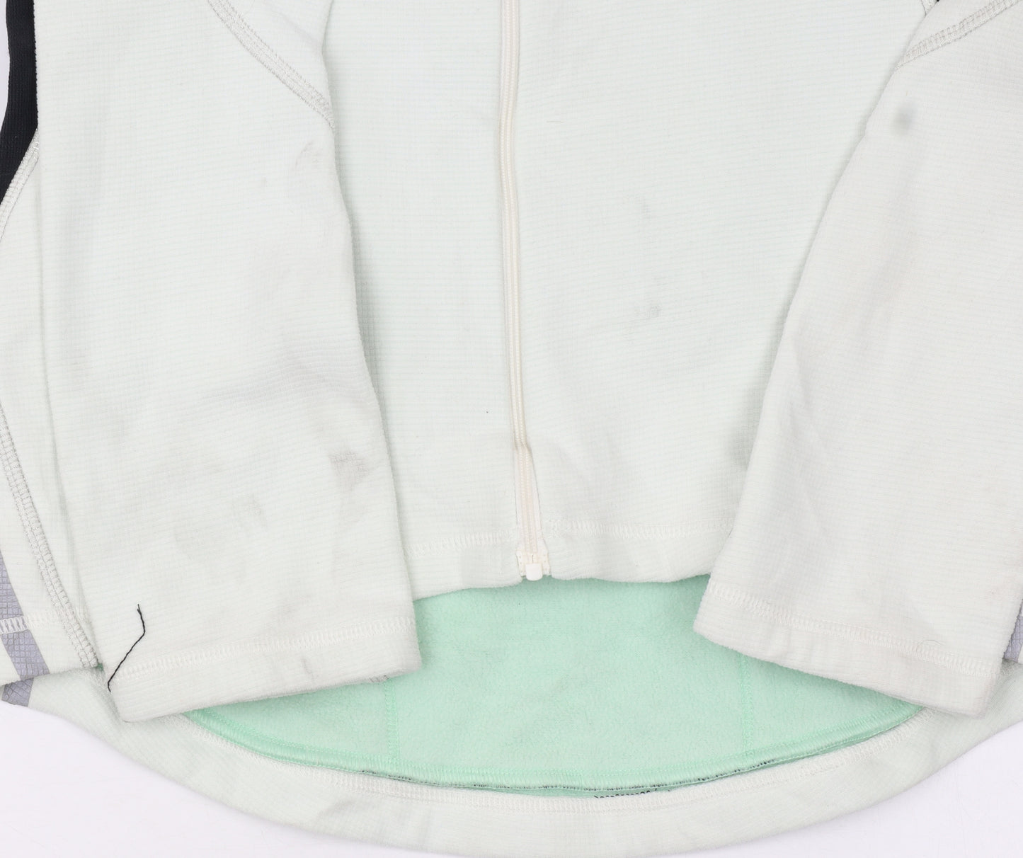 Adidas Women's Ivory Small Track Jacket Full Zip Reflective Sportswear