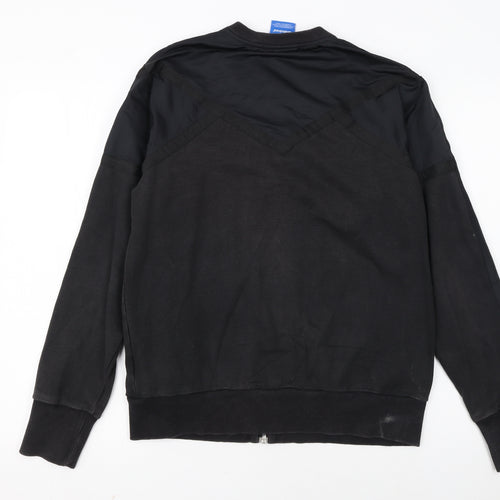 Adidas Men's Black Medium Track Jacket Full Zip Sportswear