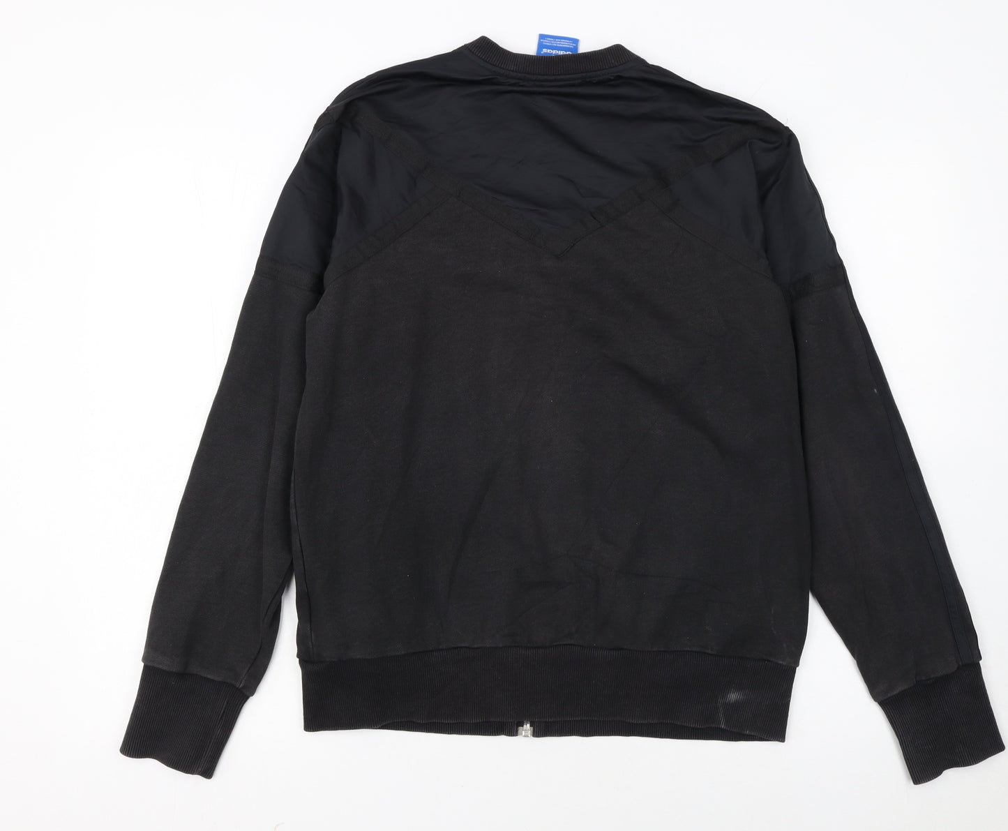 Adidas Men's Black Medium Track Jacket Full Zip Sportswear