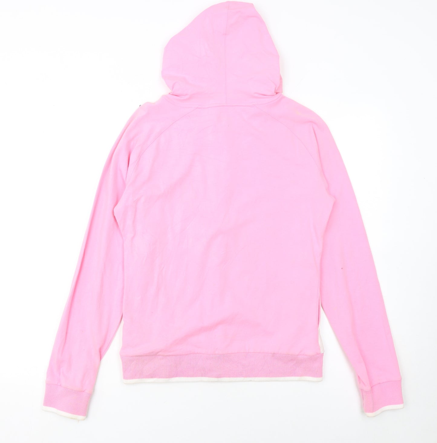Reebok Womens Pink 1/2 Zip Hooded Sweatshirt Size 12