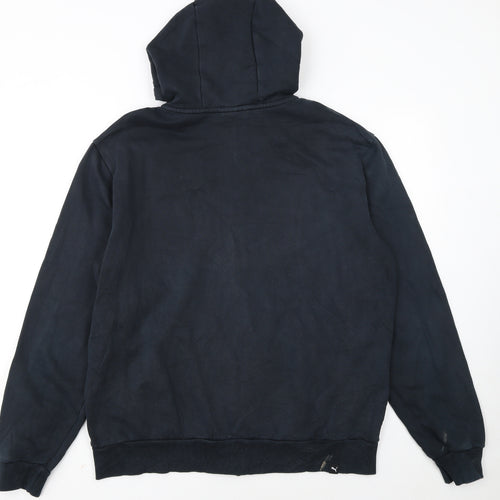 Puma Men's Black Full Zip Hoodie Sweatshirt L Sportswear