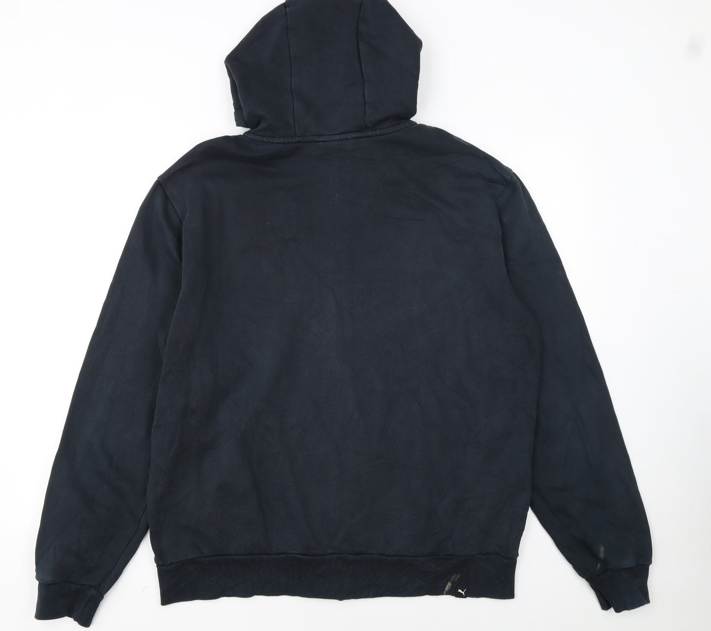Puma Men's Black Full Zip Hoodie Sweatshirt L Sportswear