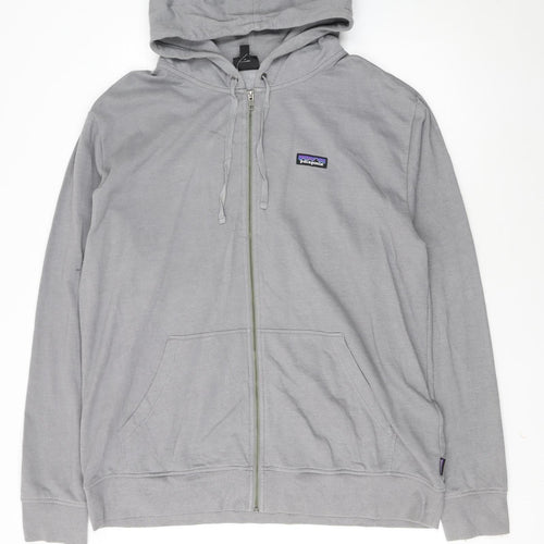 Patagonia Men’s Grey XL Full Zip Organic Cotton Hoodie