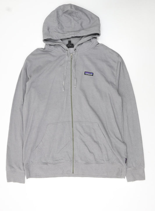 Patagonia Men’s Grey XL Full Zip Organic Cotton Hoodie
