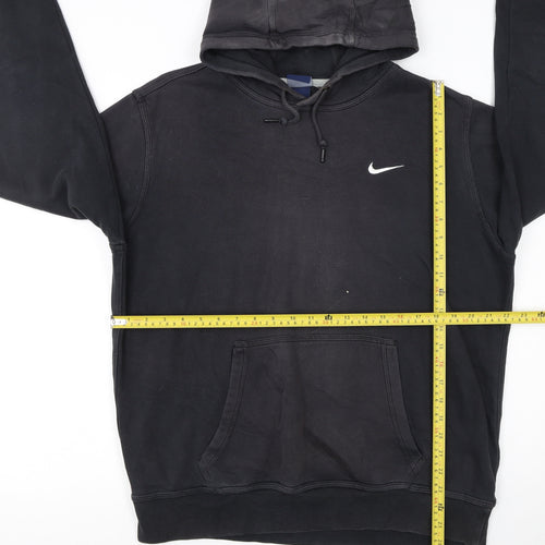 Nike Men's Black Pullover Hoodie L Regular Fit Fleece Sportswear